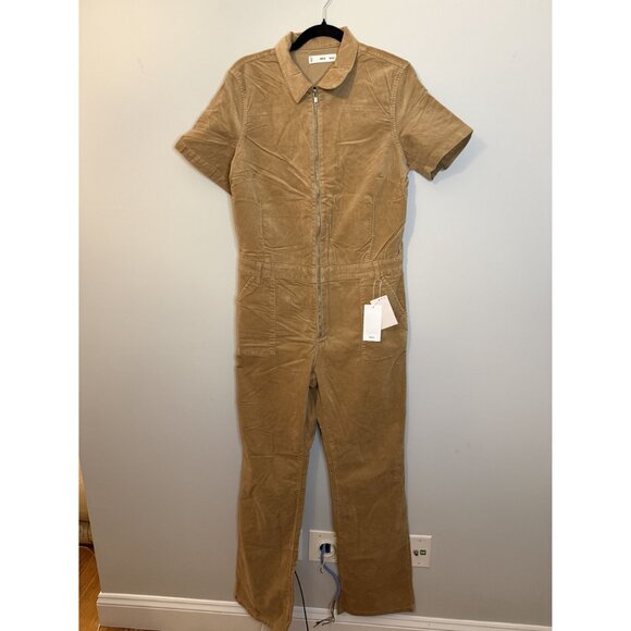 NWT Mango Corduroy Jumpsuit with Zip Tan Sz XXL $99 [jb] - Picture 12 of 16